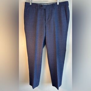 Riveria By Jack Victor Voyageur Dress Pants Men’s 34R Wool Blend Blue EUC
